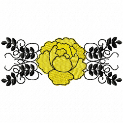 Flowers And Tree Embroidery Design 9